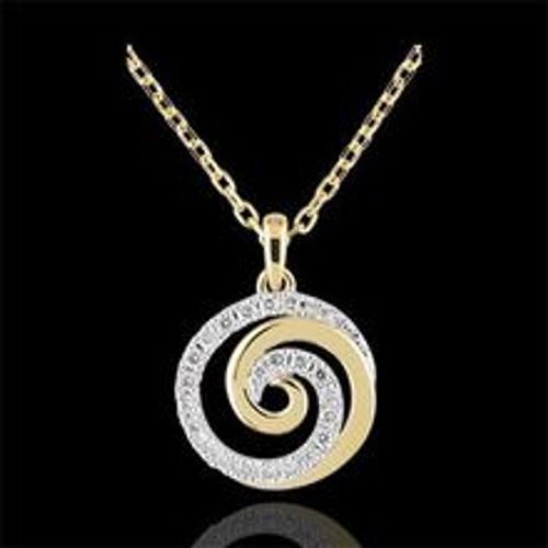 Edenly Collier Spirale der Liebe WeiÃŸgold und Gelbgold - Fashion24 DE - Modalova