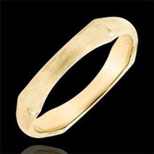 Edenly Ring Heiliger Urwald - 4 mm - 9 Karat gebÃ¼rstetes Gelbgold - Fashion24 DE - Modalova