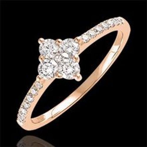 Edenly Ring Frische - Dina - 18 Karat RosÃ©gold und Diamanten - Fashion24 DE - Modalova