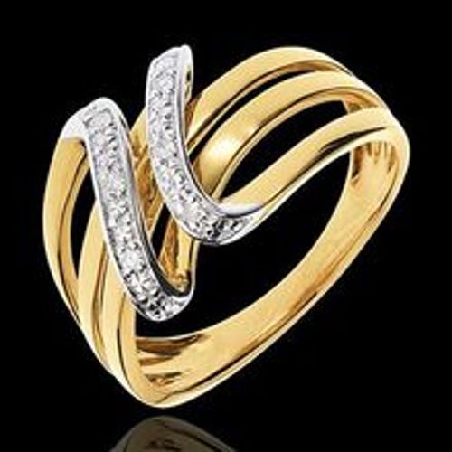 Edenly Ring ViolinschlÃ¼ssel - Gelbgold mit 6 Diamanten - Fashion24 DE - Modalova