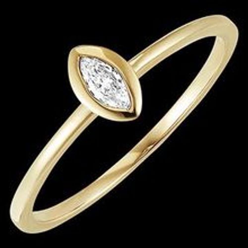 Edenly Ring FraÃ®cheur - Marquise - 9 Karat Gelbgold mit Diamant - Fashion24 DE - Modalova