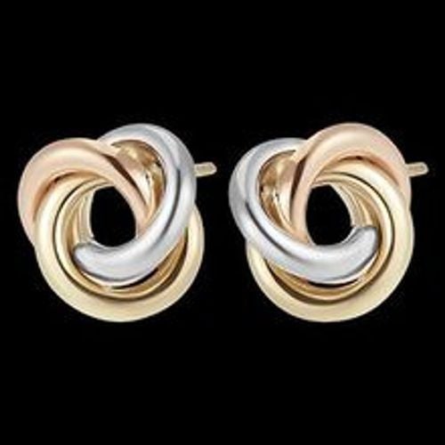 Edenly Ohrringe Saturn - Drei Goldarten, 18 Karat - Fashion24 DE - Modalova