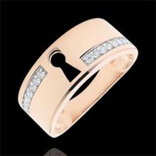 Edenly Ring Kostbares Geheimnis - RosÃ©gold und Diamanten - 18 Karat - Fashion24 DE - Modalova