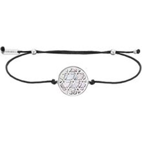 Armband 925/- Sterling Silber Blume des Lebens mit Textilband - Julie Julsen - Modalova