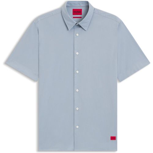Chemise coupe décontractée en toile de coton stretch - HUGO - Modalova