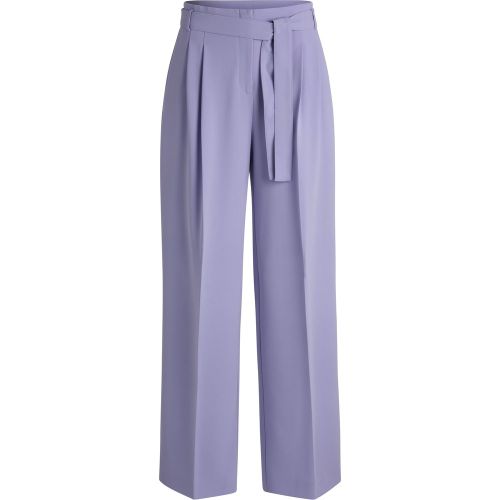 Pantalon coupe décontractée en crêpe japonais infroissable - Boss - Modalova