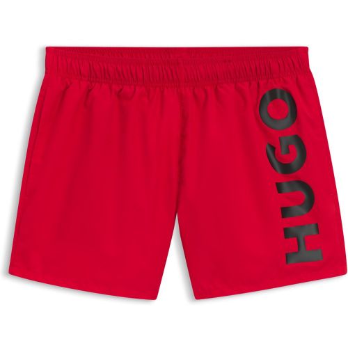 Shorts de bain à logo imprimé vertical - HUGO - Modalova