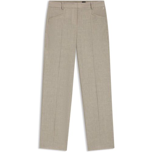 Pantalon Relaxed en laine vierge chinée - Boss - Modalova