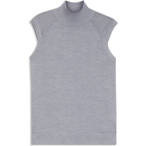 Top sans manches en laine mérinos à col montant - Boss - Modalova