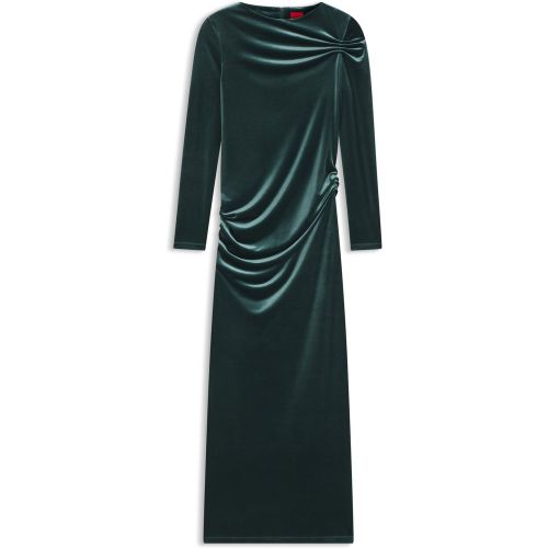 Robe Slim en velours stretch - HUGO - Modalova
