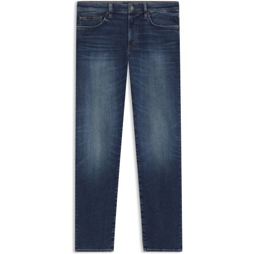 Jean Slim en denim stretch performant bleu - Boss - Modalova