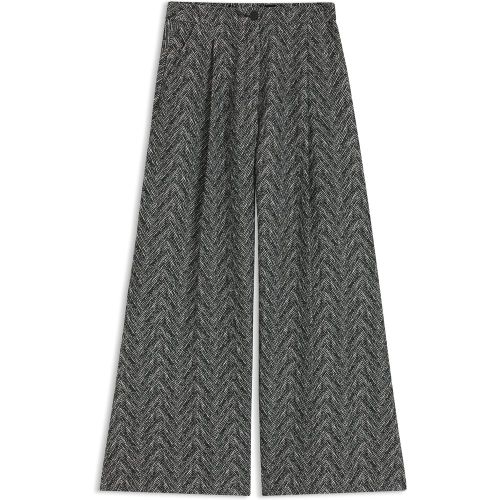 Pantalon large Regular en tweed à chevrons - Boss - Modalova