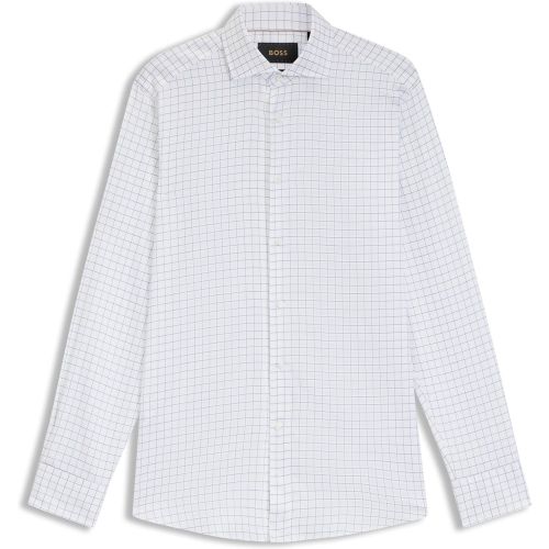 Chemise Regular en coton italien à carreaux - Boss - Modalova