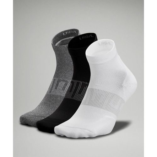 – Power Stride Sneaker Socken 3er-Pack für Männer – Grau/Schwarz/Weiß – Größe L - lululemon - Modalova