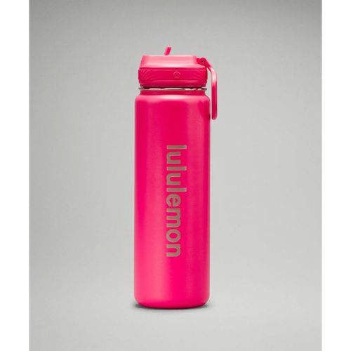 – Back to Life Sportflasche 710 ml Strohhalm-Deckel – Neon/Pink - lululemon - Modalova