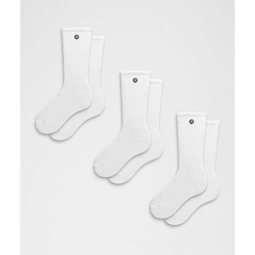 “ Daily Essential Crew-Socken Unisex 3er-Pack â€“ GrÃ¶ÃŸe L in - lululemon - Modalova