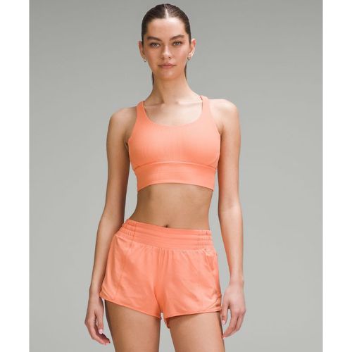 – Gerippter Luxtreme® Energy Longline-BH Mit mittlerem Halt B/D-Cups für Frauen – Orange – Größe 12 - lululemon - Modalova