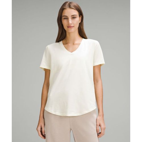 – Love T-Shirt mit V-Ausschnitt für Frauen – Gelb/Pastel – Größe 16 - lululemon - Modalova