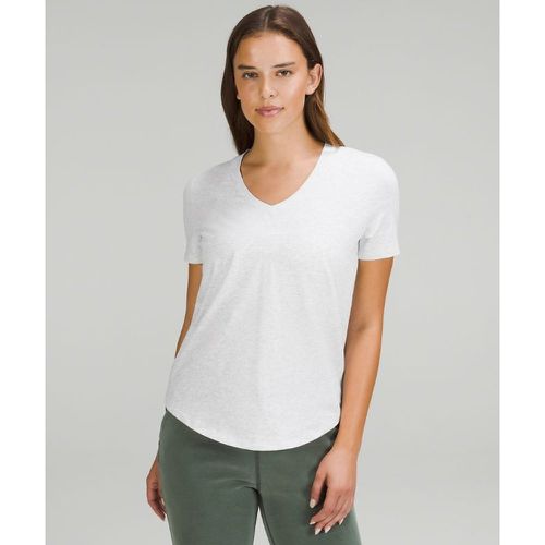 – Love T-Shirt mit V-Ausschnitt für Frauen – Grau – Größe 0 - lululemon - Modalova