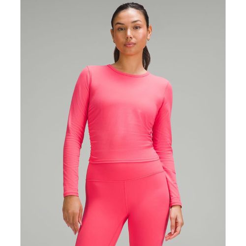 – All It Takes Geripptes Langarmshirt aus Nulu für Frauen – Pink – Größe 10 - lululemon - Modalova