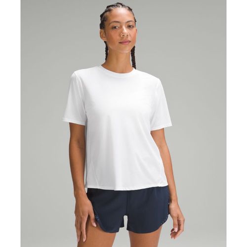 – Lauf-T-Shirt mit -Einsatz und UV-Schutz für Frauen – Weiß – Größe 8 - lululemon - Modalova