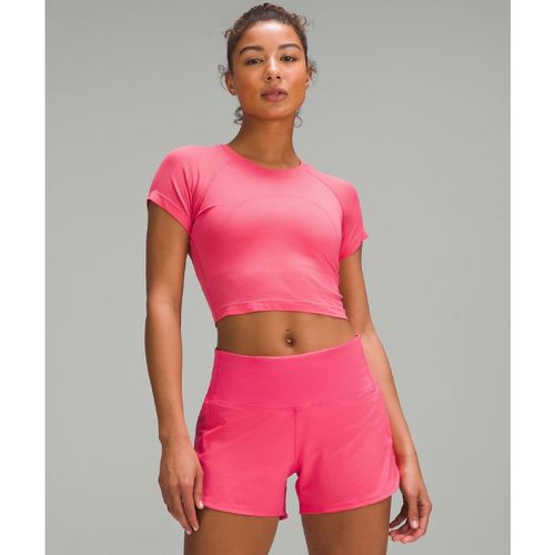 – Swiftly Tech Crop-Kurzarmshirt 2.0 für Frauen – Pink – Größe 18 - lululemon - Modalova