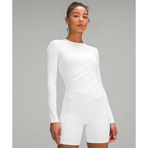 – Light SmoothCover Wrap-Front Long-Sleeve Shirt für Frauen – Weiß – Größe 0 - lululemon - Modalova