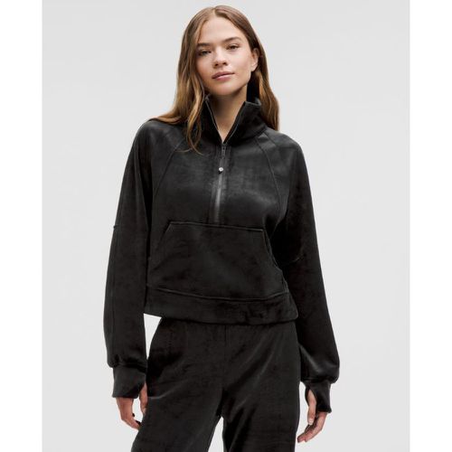 – Scuba Oversized Funnel-Neck Half Zip Velvet für Frauen – Größe M/L - lululemon - Modalova