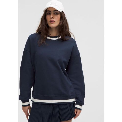 “ Perfectly Oversized Ringer-Pullover mit Rundhalsausschnitt fÃ¼r Frauen â€“ GrÃ¶ÃŸe L in / - lululemon - Modalova