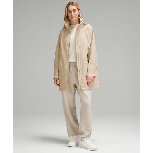 – Mittellange Utility Jacke mit Kapuze für Frauen – Khaki – Größe M - lululemon - Modalova