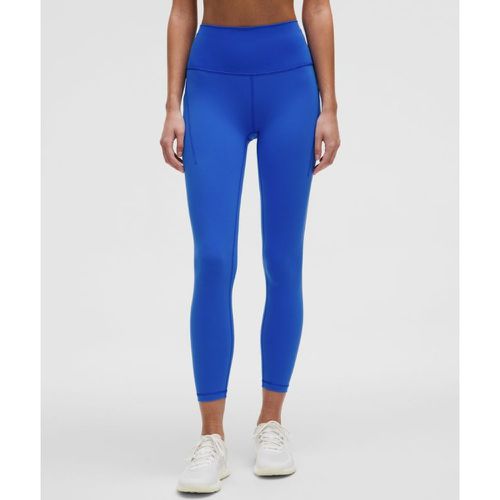 – Wunder Train Leggings mit hohem Bund und Taschen für Frauen – 63,5 cm – Neon – Größe 10 - lululemon - Modalova