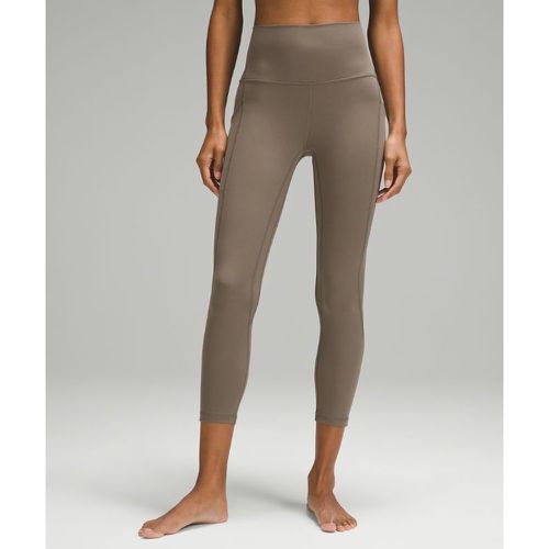 – Align Crop Leggings mit hohem Bund und Taschen für Frauen – 58 cm – Braun – Größe 6 - lululemon - Modalova
