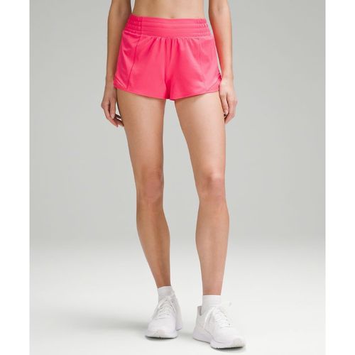 – Hotty Hot Shorts mit hohem Bund und Liner für Frauen – 6 cm – Neon – Größe 12 - lululemon - Modalova