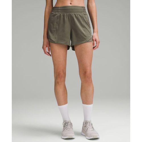 – Hotty Hot Shorts mit hohem Bund und Liner für Frauen – 10 cm – Grün – Größe 16 - lululemon - Modalova