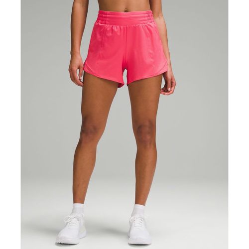 – Hotty Hot Shorts mit hohem Bund und Liner für Frauen – 10 cm – Pink – Größe 12 - lululemon - Modalova