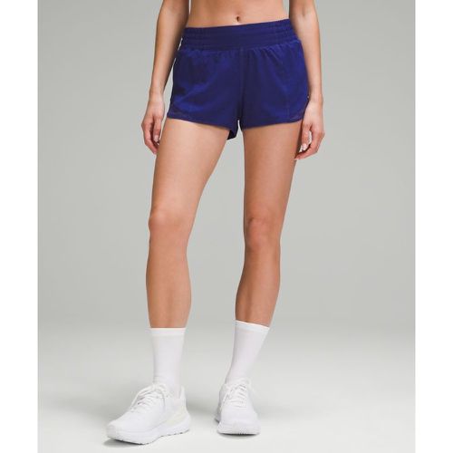 – Hotty Hot Shorts mit hohem Bund und Liner für Frauen – 6 cm – Blau – Größe 6 - lululemon - Modalova