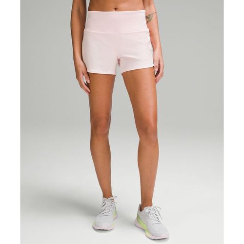 – Speed Up Shorts mit Liner und hohem Bund für Frauen – 10 cm – Pink – Größe 0 - lululemon - Modalova