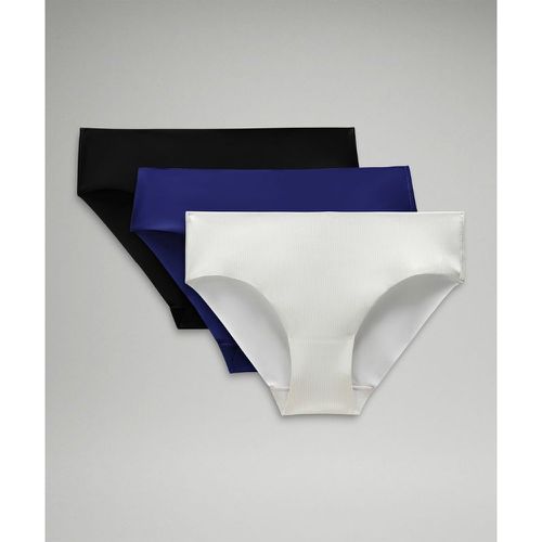 – InvisiWear Bikini-Unterwäsche mit mittelhohem Bund 3er-Pack für Frauen – Weiß/Schwarz/Blau – Größe 2XL - lululemon - Modalova