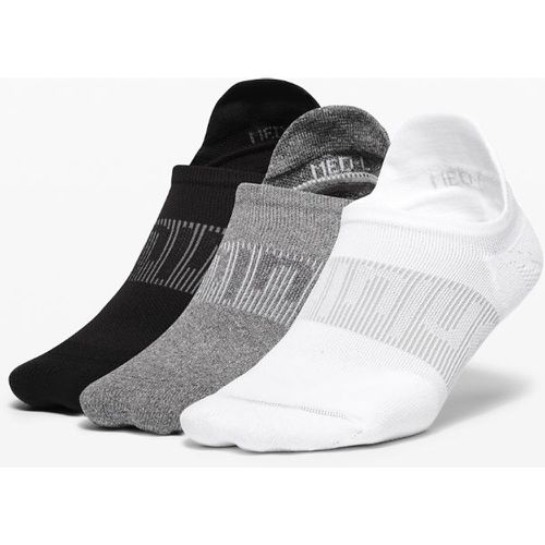 – Power Stride Socken mit Knöchelschutz 3er-Pack für Männer – Grau/Schwarz/Weiß – Größe L - lululemon - Modalova