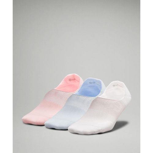 – Power Stride No-Show-Socken mit Active Grip 3er-Pack für Frauen – Weiß/Blau/Pink – Größe M - lululemon - Modalova