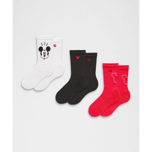 – Disney x Daily Stride Bequeme Crew-Socken 3er-Pack für Frauen – Größe L - lululemon - Modalova