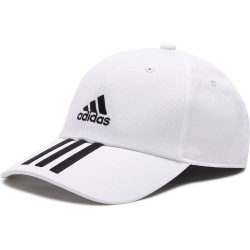 Cappellino - Baseball 3-Stripes Twill Cap FQ5411 White/Black/Black - Adidas - Modalova