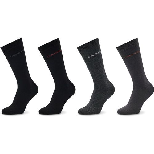Set di 4 paia di calzini lunghi da uomo - 701219836 Grey Combo 002 - Calvin Klein - Modalova