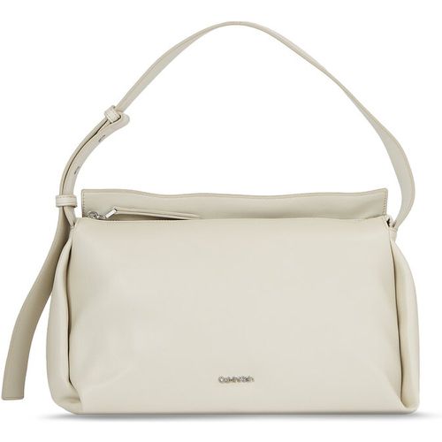 Borsetta - Elevated Soft Shoulder Bag Sm K60K610756 Dk Ecru PC4 - Calvin Klein - Modalova