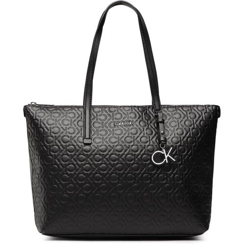 Borsetta - Ck Must Shopper Mid Embossed Mono K60K610274 BAX - Calvin Klein - Modalova