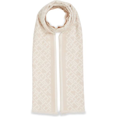 Scialle - Monogram Brushed Scarf AW0AW15341 Cashmere Creme ABH - Tommy Hilfiger - Modalova