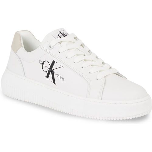 Sneakers - Chunky Cupsole Mono Lth Wn YW0YW00823 Bright White/Eggshell 0LE - Calvin Klein Jeans - Modalova