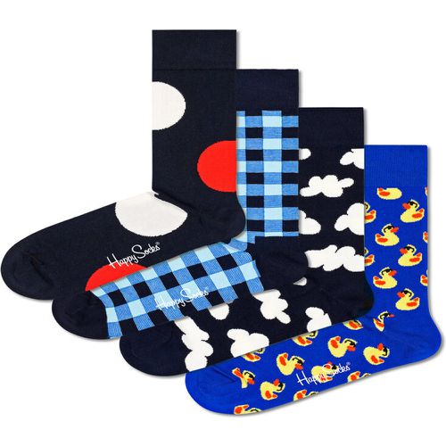 Set di 4 paia di calzini lunghi da uomo - XBLU09-6300 Multicolore - Happy Socks - Modalova