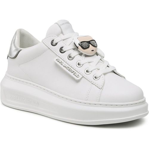 Sneakers - KL62576K White Lthr W/Silver - Karl Lagerfeld - Modalova