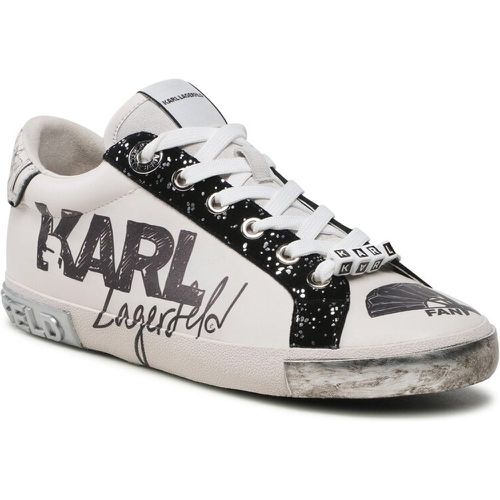 Sneakers - KL60111 White Lthr w/Black - Karl Lagerfeld - Modalova